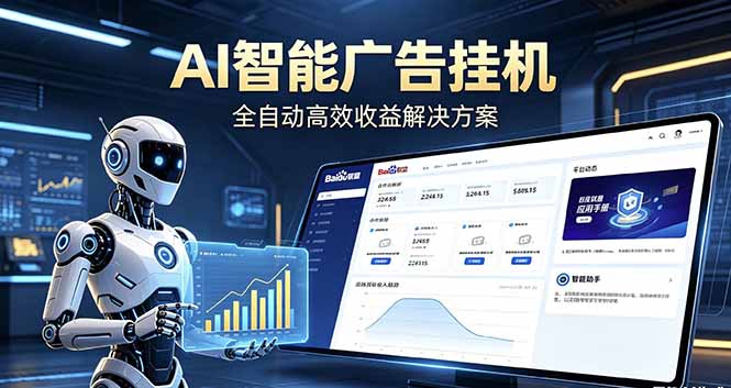 （18661期）Ai智能广告挂机 别再瞎折腾了！这个全自动挂机项目，新手当天见钱，告别频繁换项目的烦恼网创库-网创项目资源站-副业项目-创业项目-搞钱项目网创吧