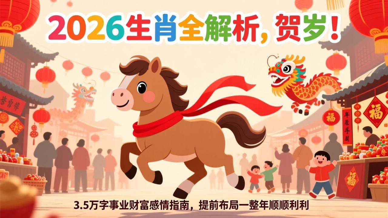 （17428期）付费文章：贺岁！2026生肖全解析，3.5万字事业财富感情指南，提前布局一整年顺顺利利网创库-网创项目资源站-副业项目-创业项目-搞钱项目网创吧