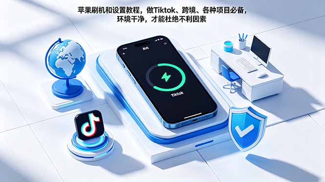 （18558期）苹果刷机和设置教程，做Tiktok、跨境、各种项目必备，环境干净，才能杜绝不利因素网创吧-网创项目资源站-副业项目-创业项目-搞钱项目网创吧