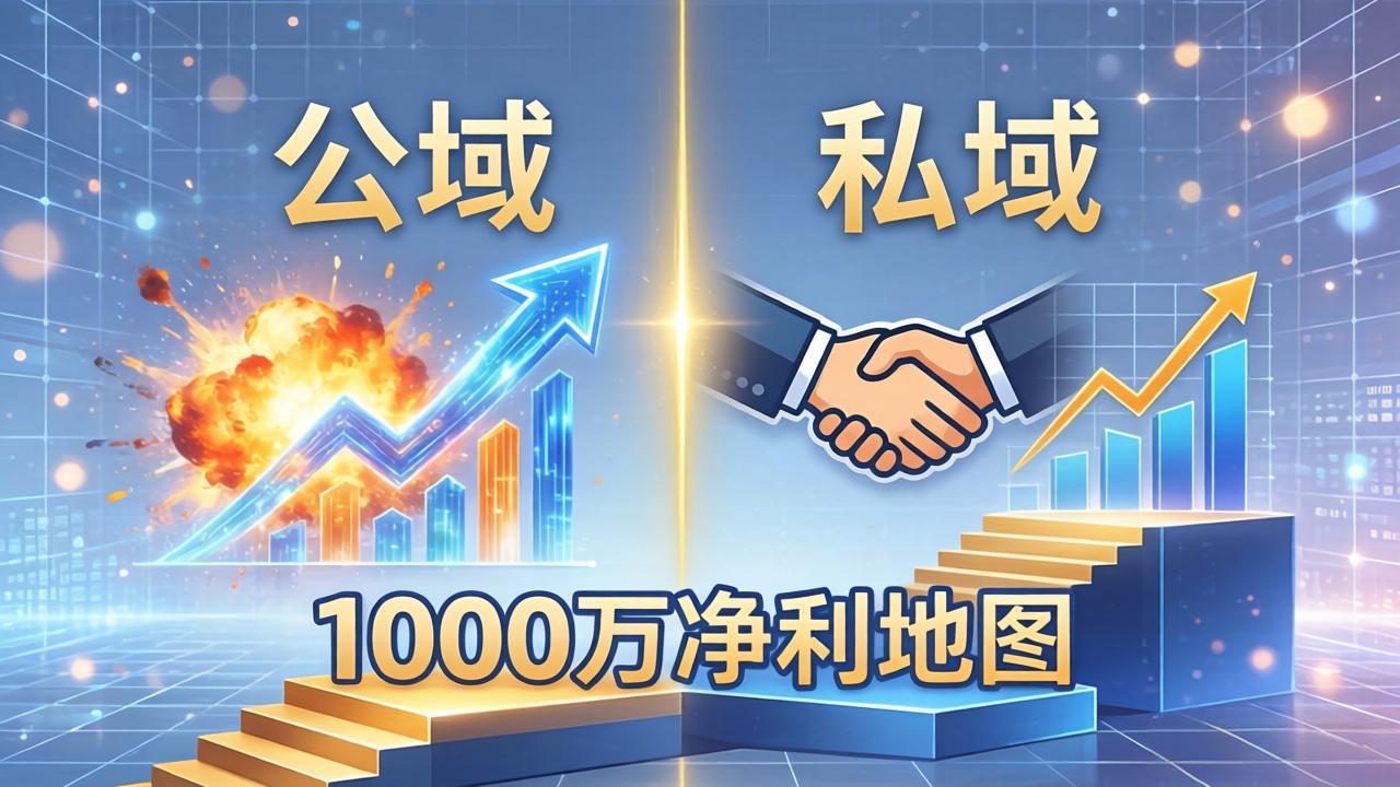 (18217期)公域玩命出爆款,私域悄悄做成交:这套AI内训课,2026给你打通1000万净利的地图网创库-网创项目资源站-副业项目-创业项目-搞钱项目网创吧