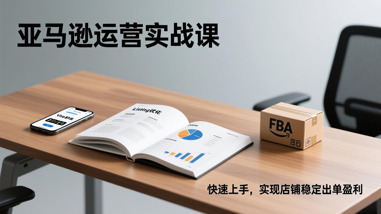 (17287期)亚马逊运营实战课,Listing优化、Vine秒杀、FBA发货,快速上手,实现店铺稳定出单盈利