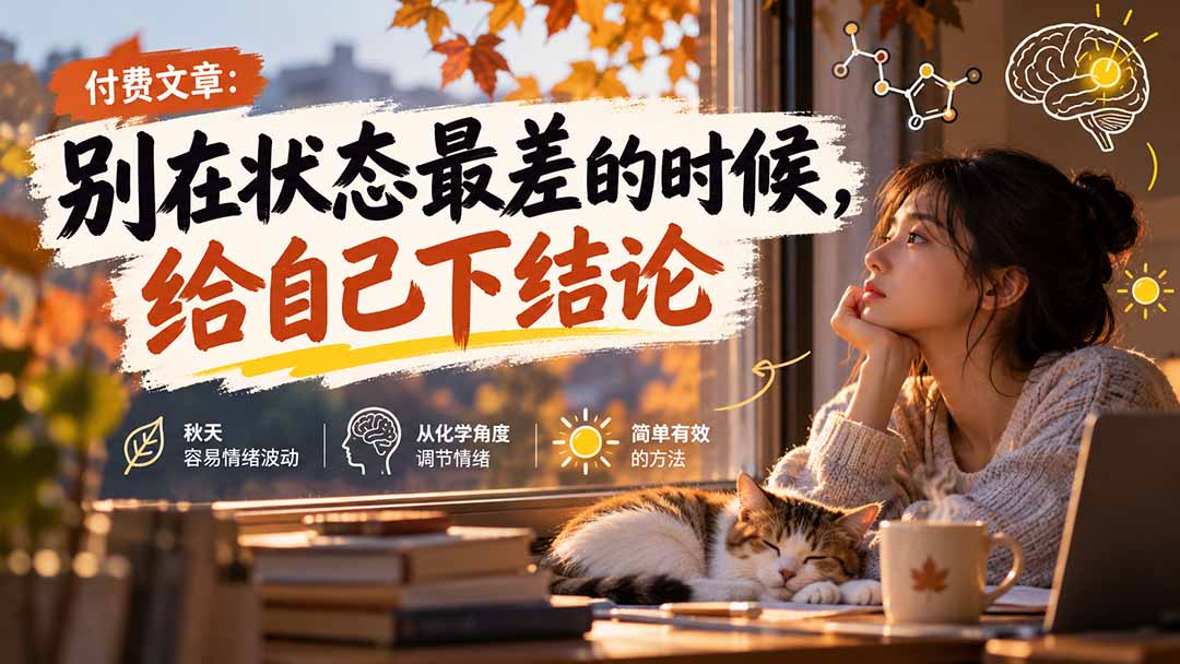 (20716期)【无水印】某付费文章:别在状态最差的时候,给自己下结论网创库-网创项目资源站-副业项目-创业项目-搞钱项目网创吧