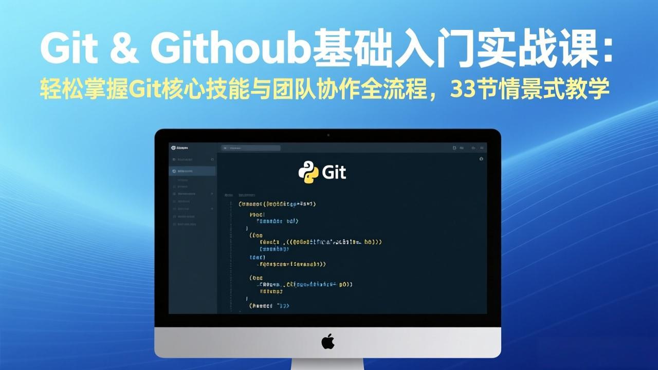 （17559期）Git & GitHub基础入门实战课：轻松掌握Git核心技能与团队协作全流程，33节情景式教学网创库-网创项目资源站-副业项目-创业项目-搞钱项目网创吧