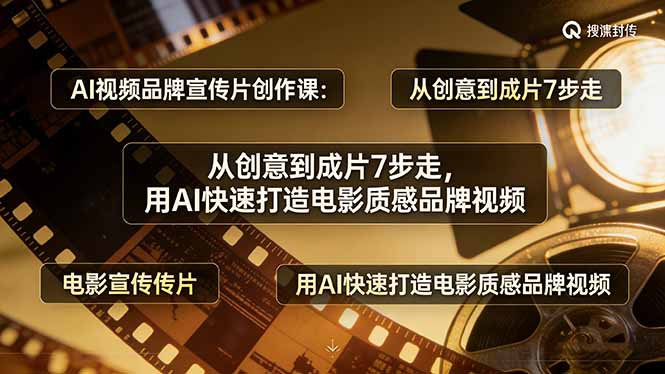 (17697期)AI视频品牌宣传片创作课:从创意到成片7步走,用AI快速打造电影质感品牌视频网创吧-网创项目资源站-副业项目-创业项目-搞钱项目网创吧