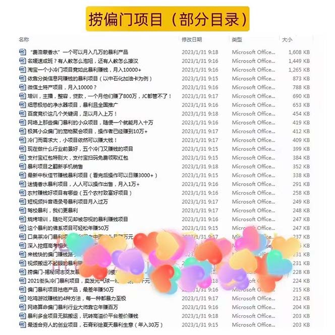 （5750期）千款捞偏门小本创业小项目，总有一款适合你【无水印】网创吧-网创项目资源站-副业项目-创业项目-搞钱项目网创吧