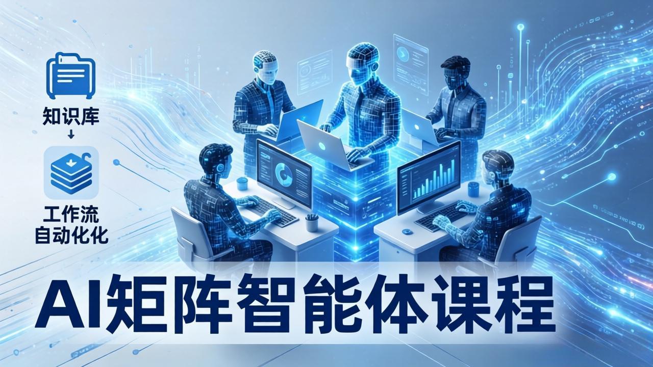 (17759期)AI矩阵智能体实战:100个数字员工批量生产内容,文本知识库+工作流自动化全搞定