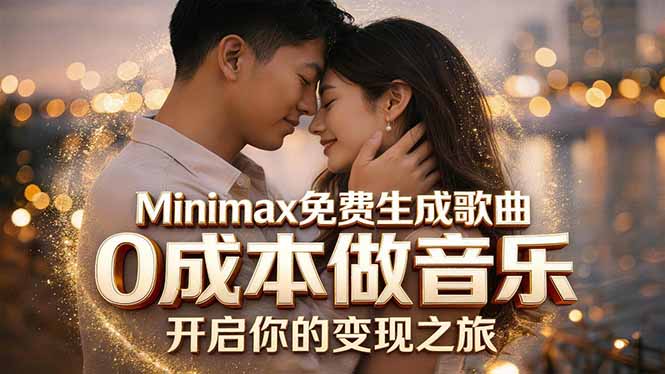 (18401期)Minimax免费生成歌曲实测!0成本做音乐,说唱流行Lofi一键生成