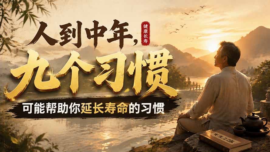 （19707期）付费文章：人到中年，九个可能帮助你延长寿命的习惯网创吧-网创项目资源站-副业项目-创业项目-搞钱项目网创吧