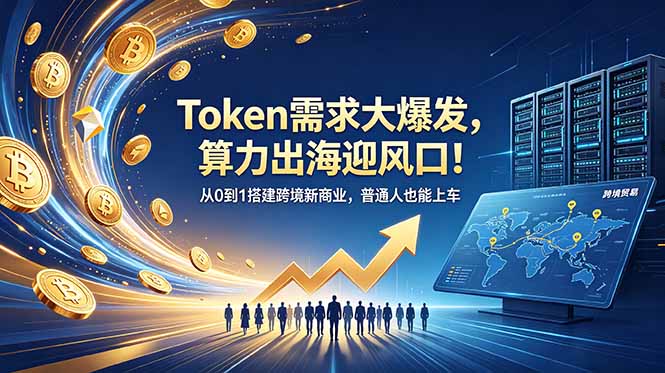 （18889期）Token需求大爆发，算力出海迎风口！从0到1搭建跨境新商业，普通人也能上车网创吧-网创项目资源站-副业项目-创业项目-搞钱项目网创吧