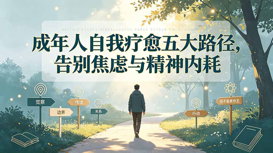 （19516期）付费文章：成年人自我疗愈五大路径，告别焦虑与精神内耗网创吧-网创项目资源站-副业项目-创业项目-搞钱项目网创吧