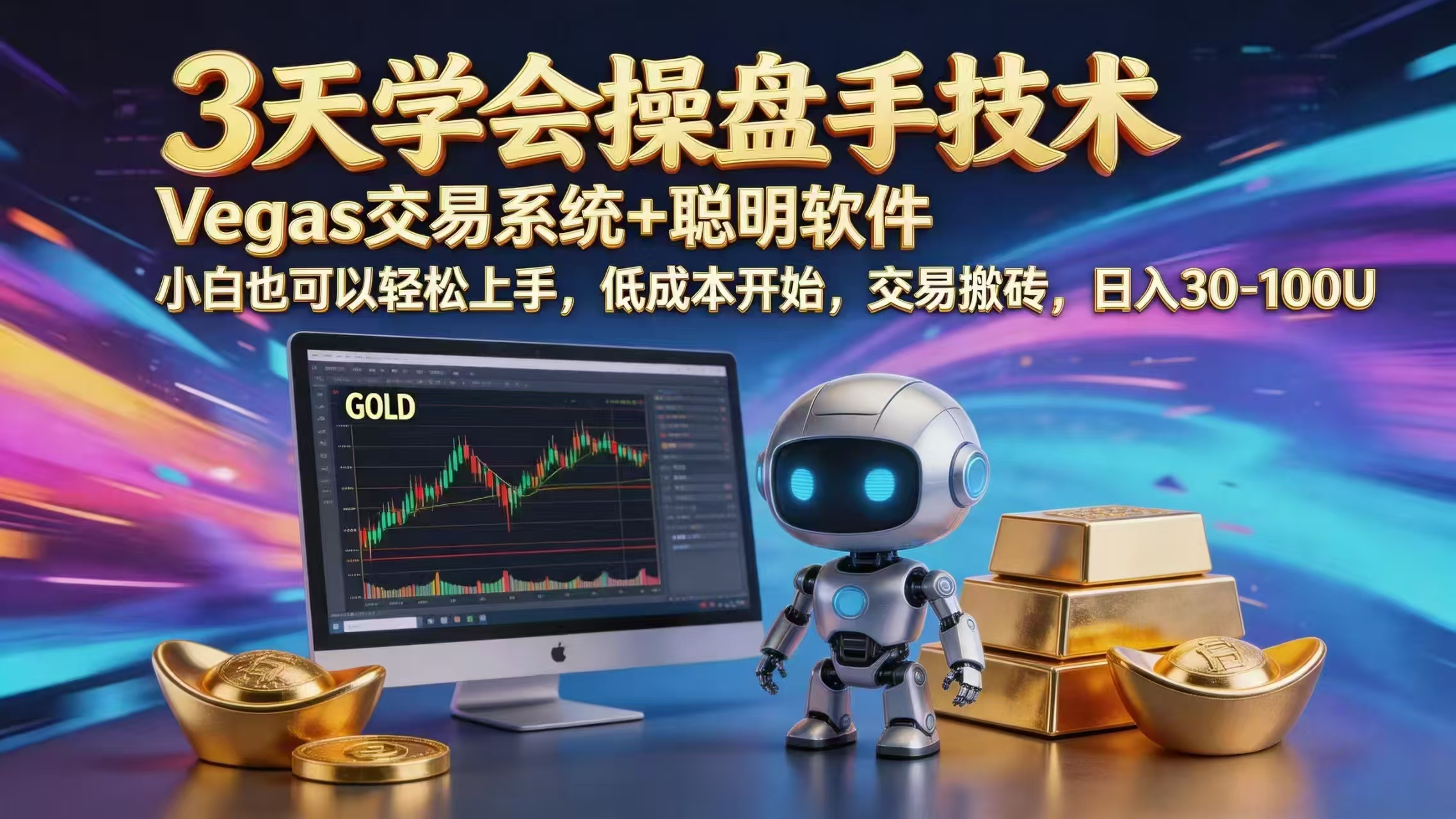 (18613期)三天学会操盘手技术,vegas技术+聪明软件,小白也可以轻松上手,日入1000+