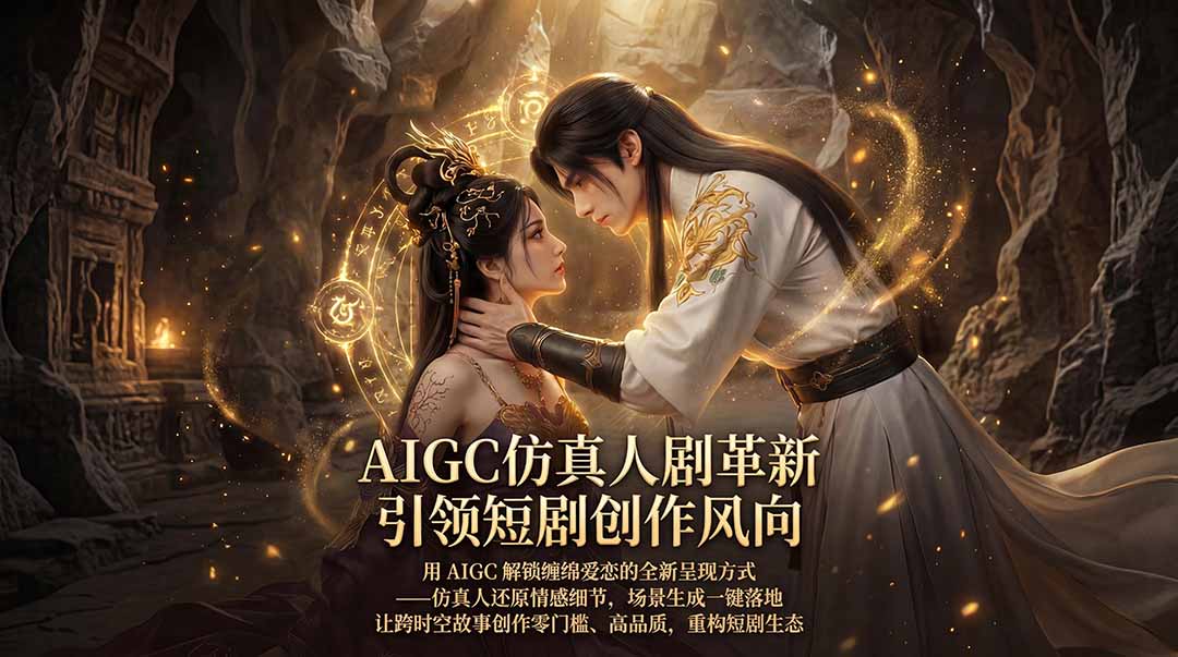 （18199期）AIGC 仿真人短剧创作革新，解锁仙侠爱恋全新呈现，一键出高质场景，零门槛打造爆款剧集网创吧-网创项目资源站-副业项目-创业项目-搞钱项目网创吧