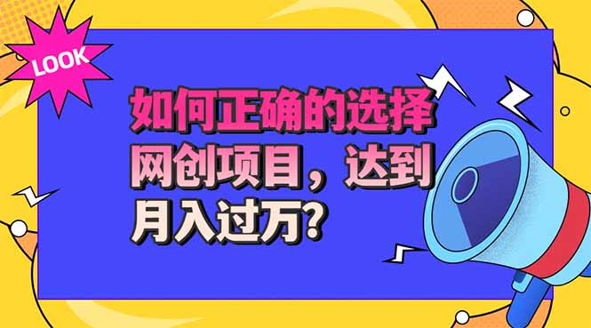 （20234期）选择大于努力！选对项目才能实现月入过万，才能避免成为绿油油的韭菜网创吧-网创项目资源站-副业项目-创业项目-搞钱项目网创吧