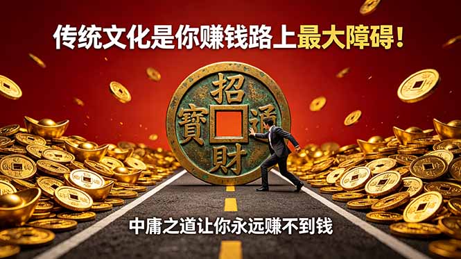 (18872期)付费文章:传统文化是你赚钱路上最大障碍!中庸之道让你永远赚不到钱