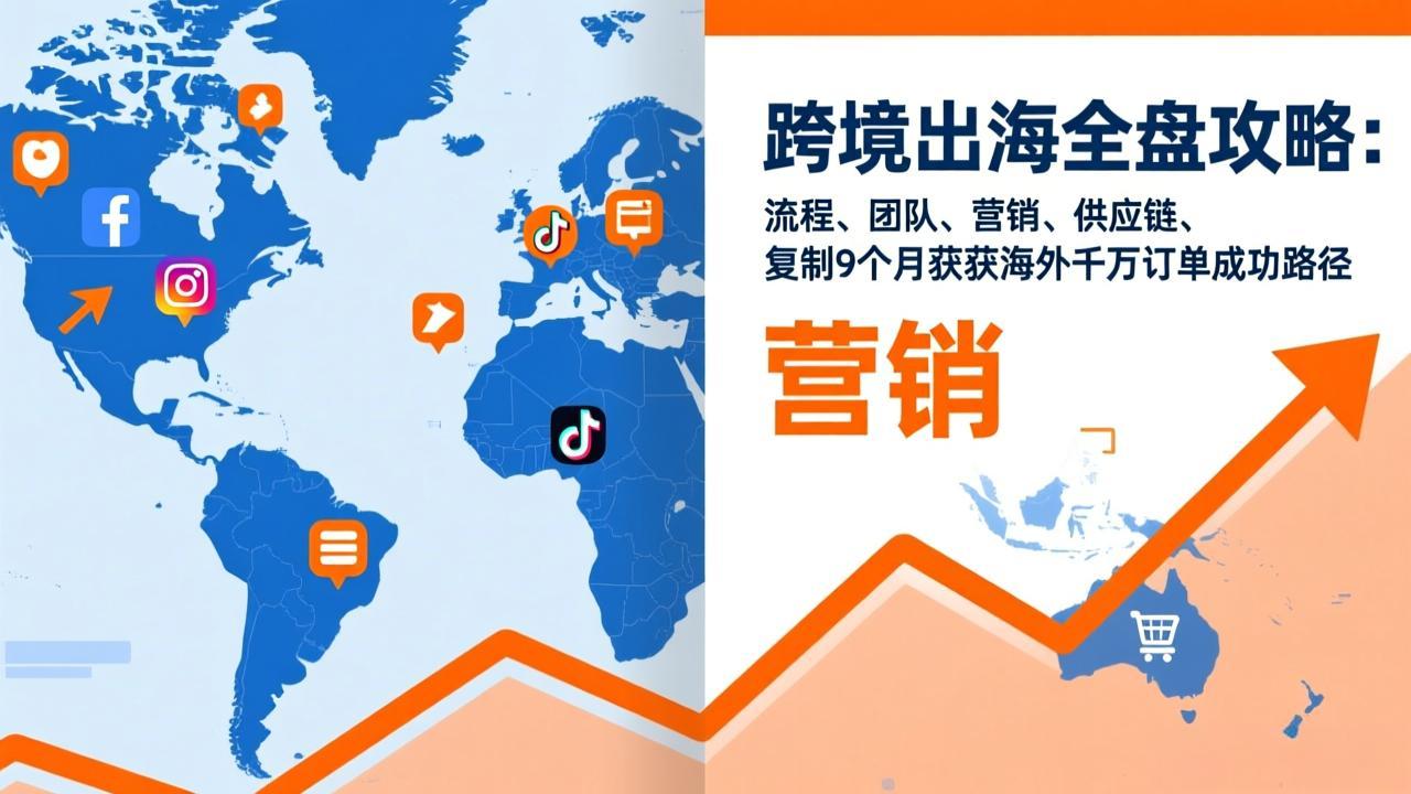 （17099期）跨境出海全盘攻略：流程，团队，营销，供应链，复制9个月斩获海外千万订单成功路径网创吧-网创项目资源站-副业项目-创业项目-搞钱项目网创吧