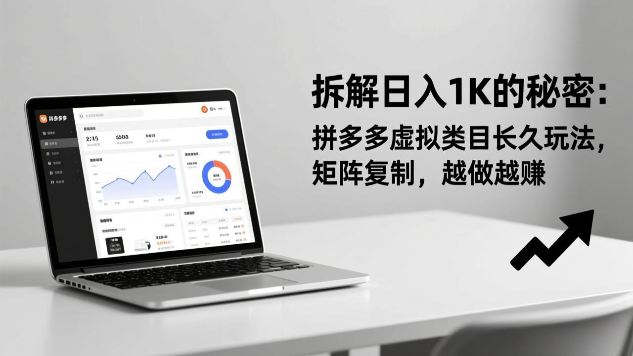(17247期)拆解日入 1K 的秘密:拼多多虚拟类目长久玩法,矩阵复制,越做越赚