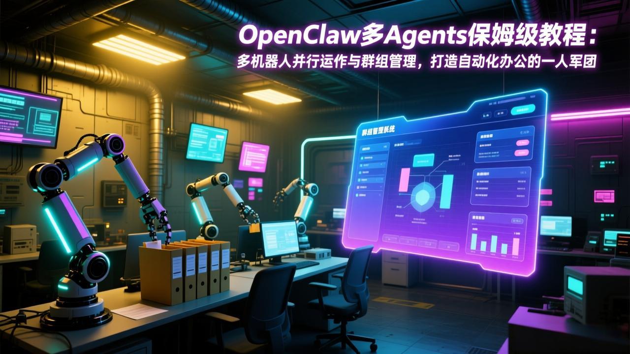 （17563期）OpenClaw多Agents保姆级教程：多机器人并行运作与群组管理，打造自动化办公的一人军团网创库-网创项目资源站-副业项目-创业项目-搞钱项目网创吧