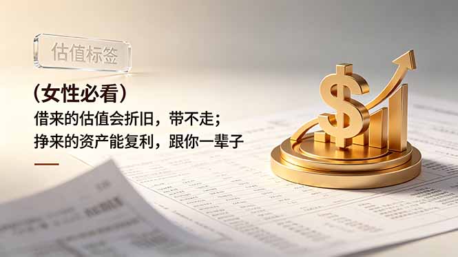 （19043期）付费文章：（女性必看）借来的估值会折旧，带不走；挣来的资产能复利，跟你一辈子网创吧-网创项目资源站-副业项目-创业项目-搞钱项目网创吧