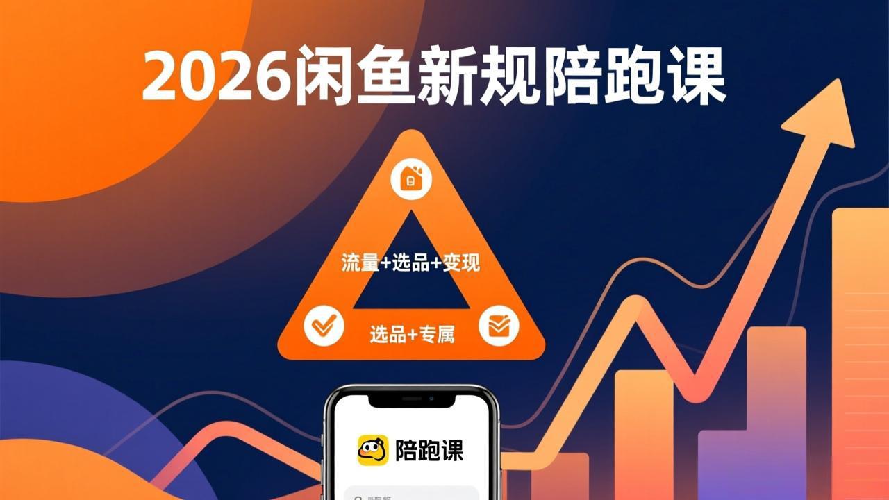 (17483期)2026闲鱼高阶陪跑课全新上线,带你吃透新规玩转选品流量,从零搭建稳定变现盈利体系网创吧-网创项目资源站-副业项目-创业项目-搞钱项目网创吧