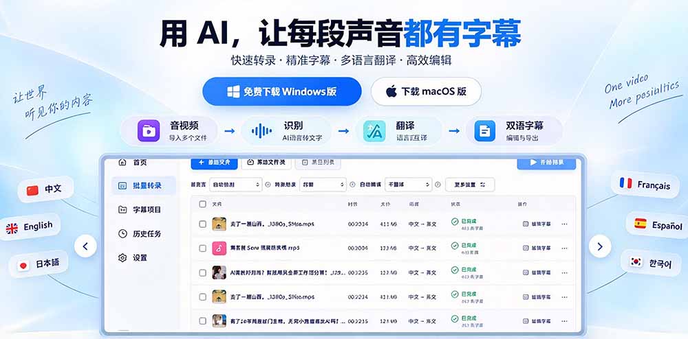(20728期)剪映会员不用再开了?视频字幕一键生成加翻译,本地离线运行,完全免费,超快速高精度,字幕大师网创库-网创项目资源站-副业项目-创业项目-搞钱项目网创吧