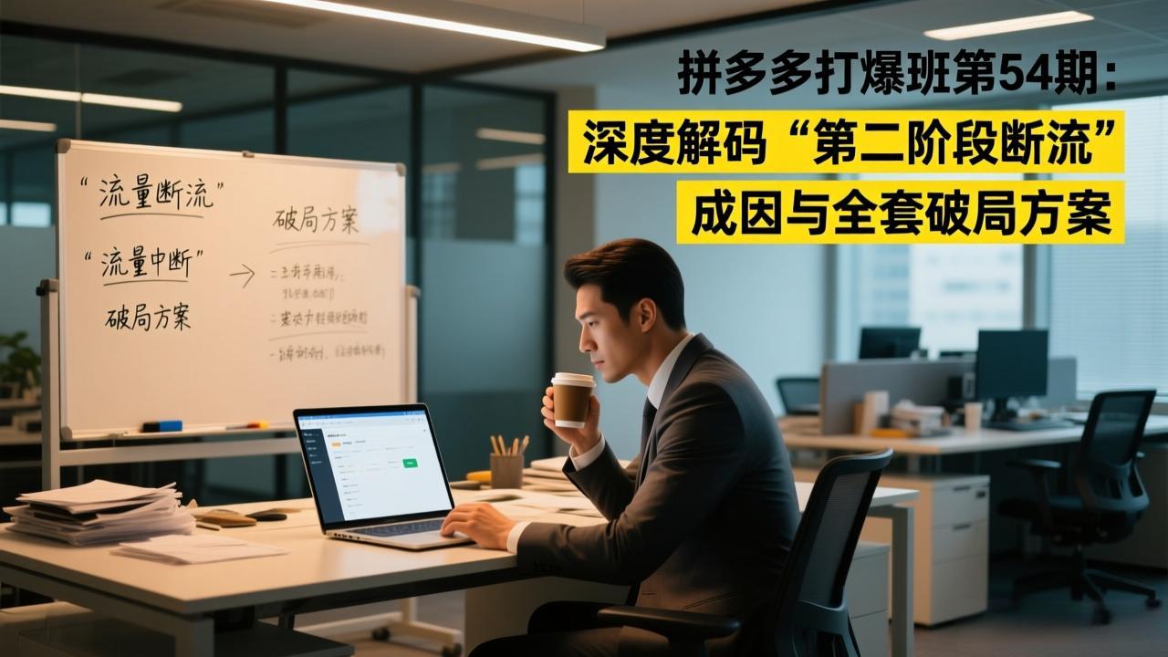 （17163期）拼多多打爆班第54期：深度解码“第二阶段断流”成因与全套破局方案网创吧-网创项目资源站-副业项目-创业项目-搞钱项目网创吧