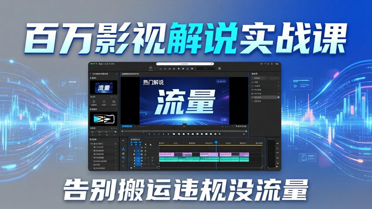 (17877期)百万影视解说实战课:告别搬运违规没流量,AI文案+配音+剪映,做出能上热门的解说视频网创吧-网创项目资源站-副业项目-创业项目-搞钱项目网创吧