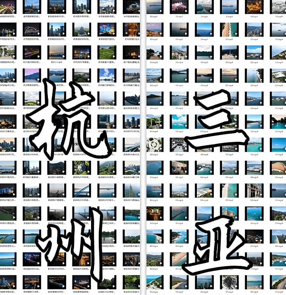 （19309期）热门全国旅游风景素材！4K全国旅游景点素材库，7250款素材，旅行达人城市航拍风景风光高清短视频