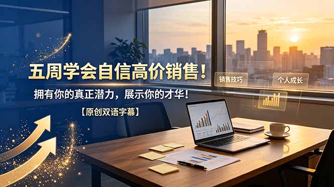 (19071期)五周学会自信高价销售!拥有你的真正潜力,展示你的才华!【原创双语字幕】网创库-网创项目资源站-副业项目-创业项目-搞钱项目网创吧