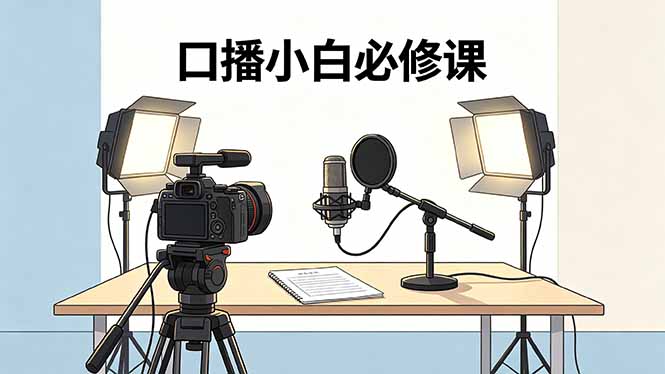 （18428期）口播小白必修课：录像收音灯光设备+脚本撰写，搭专业级录制场景网创吧-网创项目资源站-副业项目-创业项目-搞钱项目网创吧