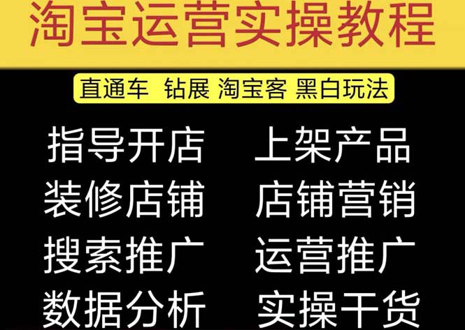 （5079期）2023淘宝开店教程0基础到高级全套视频网店电商运营培训教学课程（2月更新）网创吧-网创项目资源站-副业项目-创业项目-搞钱项目网创吧