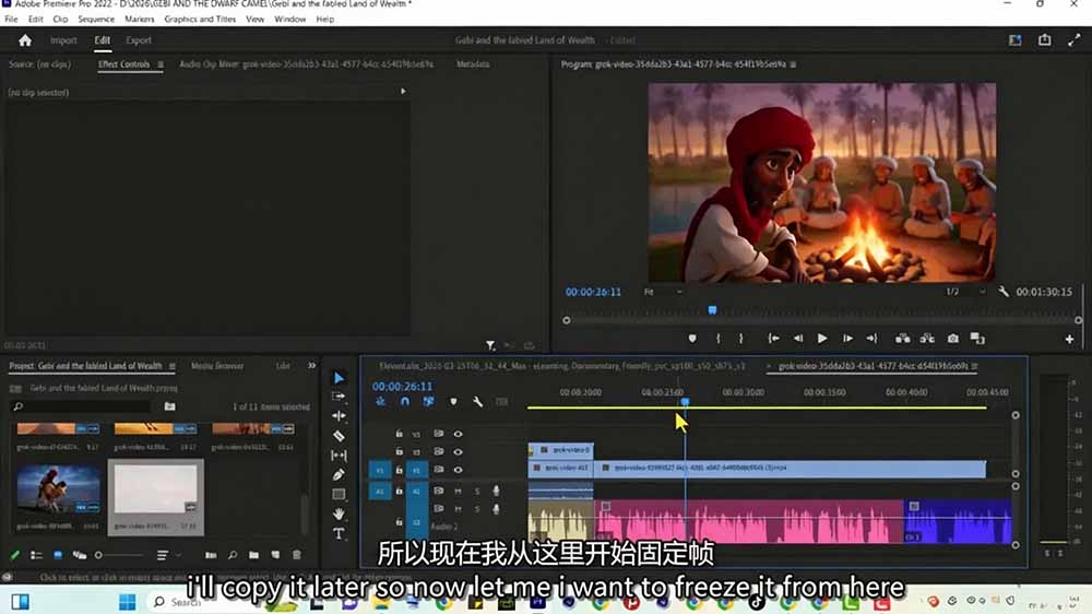 （19305期）Grok Imagine AI故事动画短片实战：电影级视觉效果+角色一致性+高级提示词+后期剪辑全流程