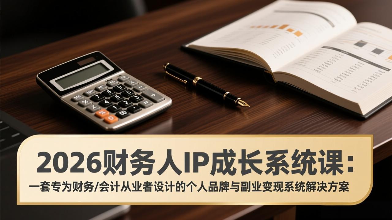 （17339期）2026财务人IP成长系统课：一套专为财务/会计从业者设计的个人品牌与副业变现系统解决方案网创吧-网创项目资源站-副业项目-创业项目-搞钱项目网创吧
