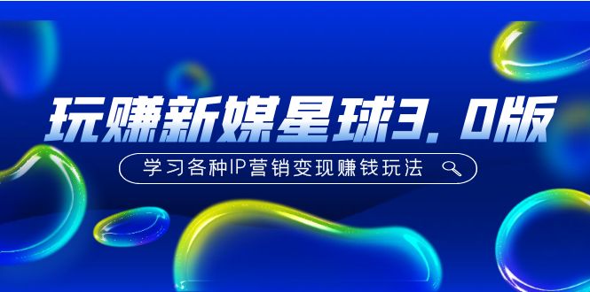 (5032期)《玩赚新媒星球3.0版》学习各种IP营销变现赚钱玩法(价值498)
