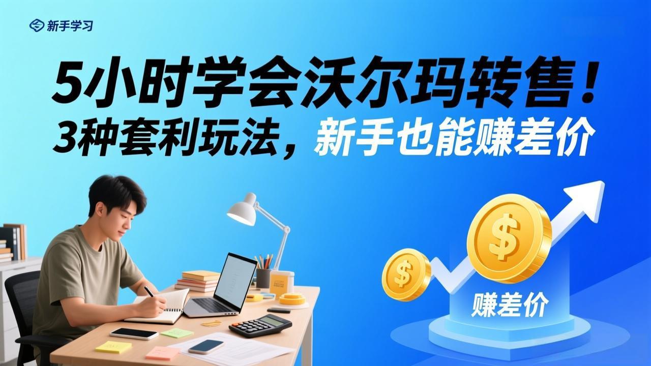 (17479期)5小时学会沃尔玛转售!3 种套利玩法,新手也能赚差价