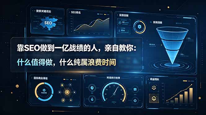 (19197期)靠SEO做到一亿战绩的人,亲自教你:什么值得做,什么纯属浪费时间【原创双语字幕】