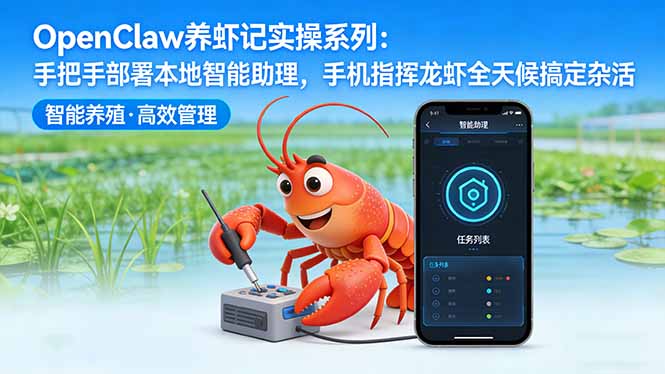 （17846期）OpenClaw养虾记实操系列-更新：手把手部署本地智能助理，手机指挥龙虾全天候搞定杂活网创吧-网创项目资源站-副业项目-创业项目-搞钱项目网创吧
