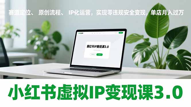 (17029期)小红书虚拟IP变现课3.0,赛道定位、原创流程、IP化运营,实现零违规安全变现,单店月入过万网创吧-网创项目资源站-副业项目-创业项目-搞钱项目网创吧