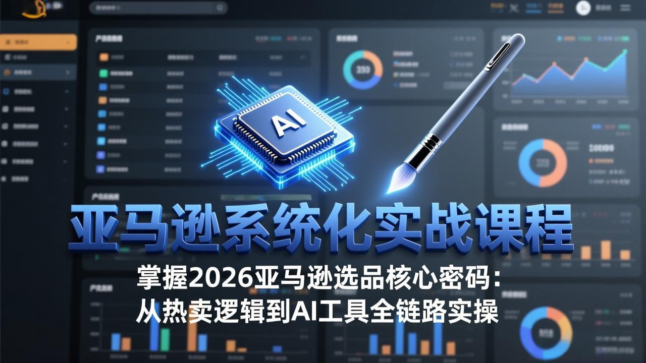 （17591期）亚马逊系统化实战课-更新3月：2026最新选品方法论，从热卖原因分析到AI作图，提升选品成功率网创吧-网创项目资源站-副业项目-创业项目-搞钱项目网创吧