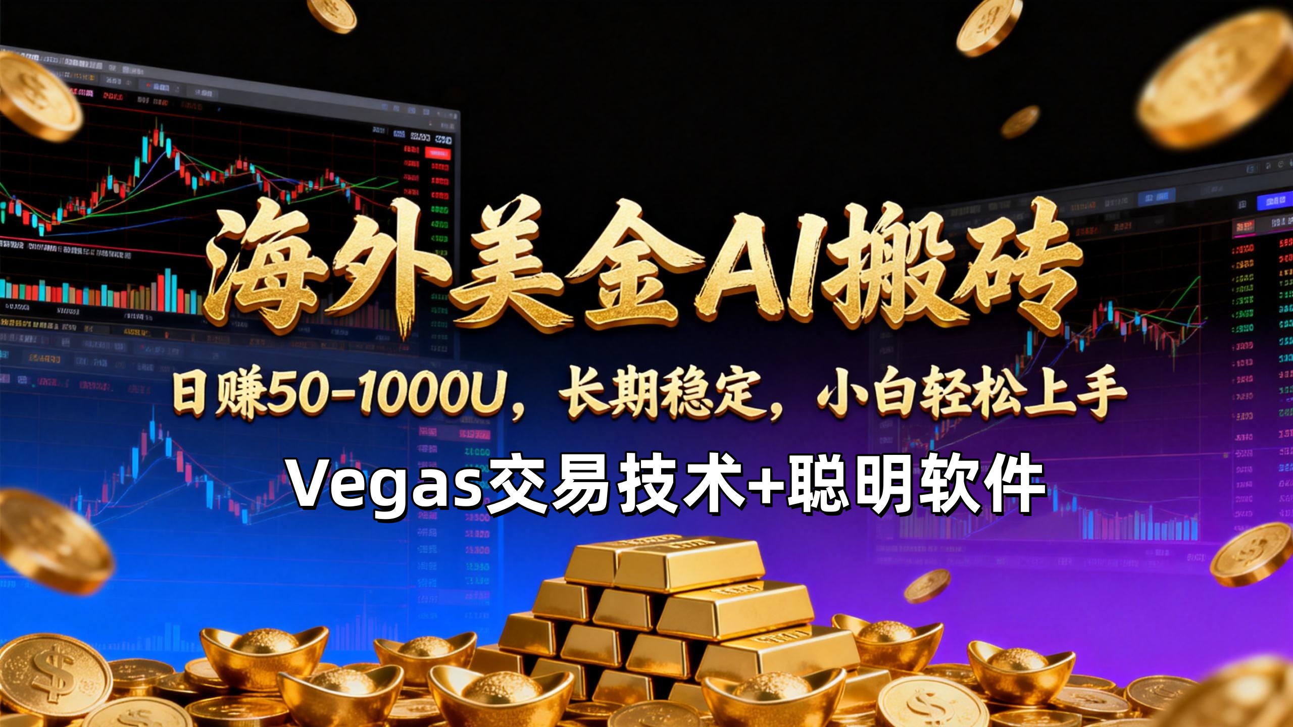 海外美金AI操盘手技术【操盘手第七期】Vegas交易技术+聪明软件,日赚50-100U网创吧-网创项目资源站-副业项目-创业项目-搞钱项目网创吧