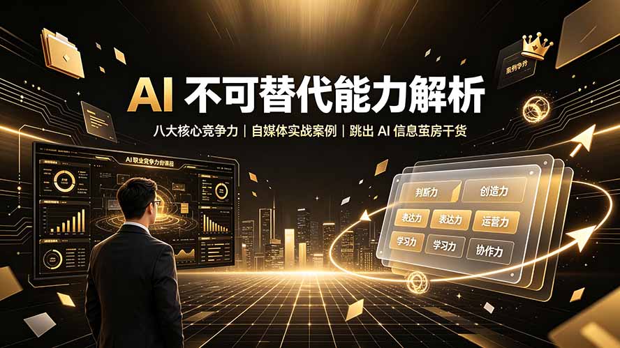 (19344期)付费文章:AI 不可替代能力解析▸八大核心竞争力|自媒体实战案例|跳出 AI 信息茧房干货