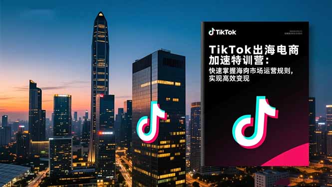 (17442期)TikTok出海电商加速特训营-更新:快速掌握海外市场运营规则,实现高效变现