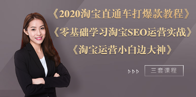 （1196期）《2020淘宝直通车打爆款》+《零基础学习淘宝SEO》+《淘宝运营小白变大神》