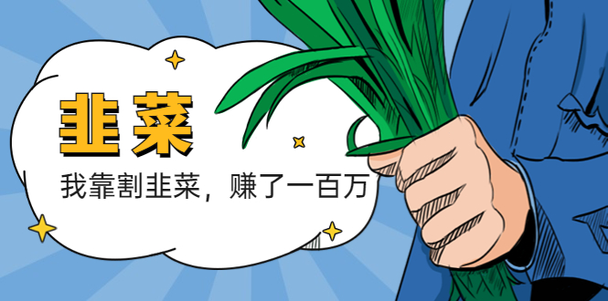 (5765期)我靠割韭菜 赚了一百万网创吧-网创项目资源站-副业项目-创业项目-搞钱项目网创吧