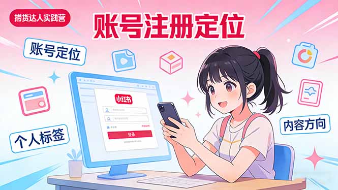 （17459期）小红书带货达人实战营：账号注册定位、内容创作、选品策略、带货技巧、流量运营等网创吧-网创项目资源站-副业项目-创业项目-搞钱项目网创吧