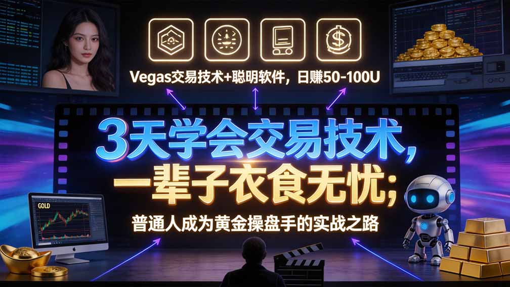 (20841期)“顺势而为交易系统”3天学会交易技术,聪明软件辅助,小白也能看懂趋势交易,日入30-100U,长期稳定网创库-网创项目资源站-副业项目-创业项目-搞钱项目网创吧