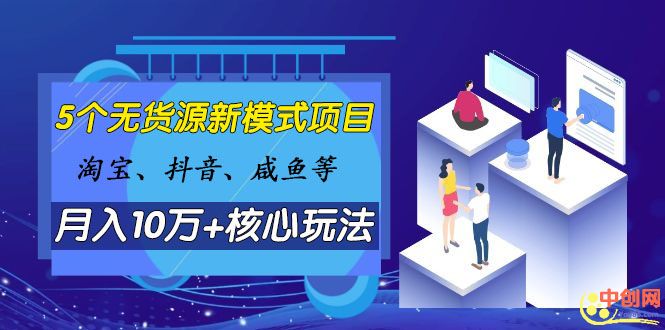 （1049期）淘宝、抖音、咸鱼等5个无货源新模式项目月入10万+核心玩法