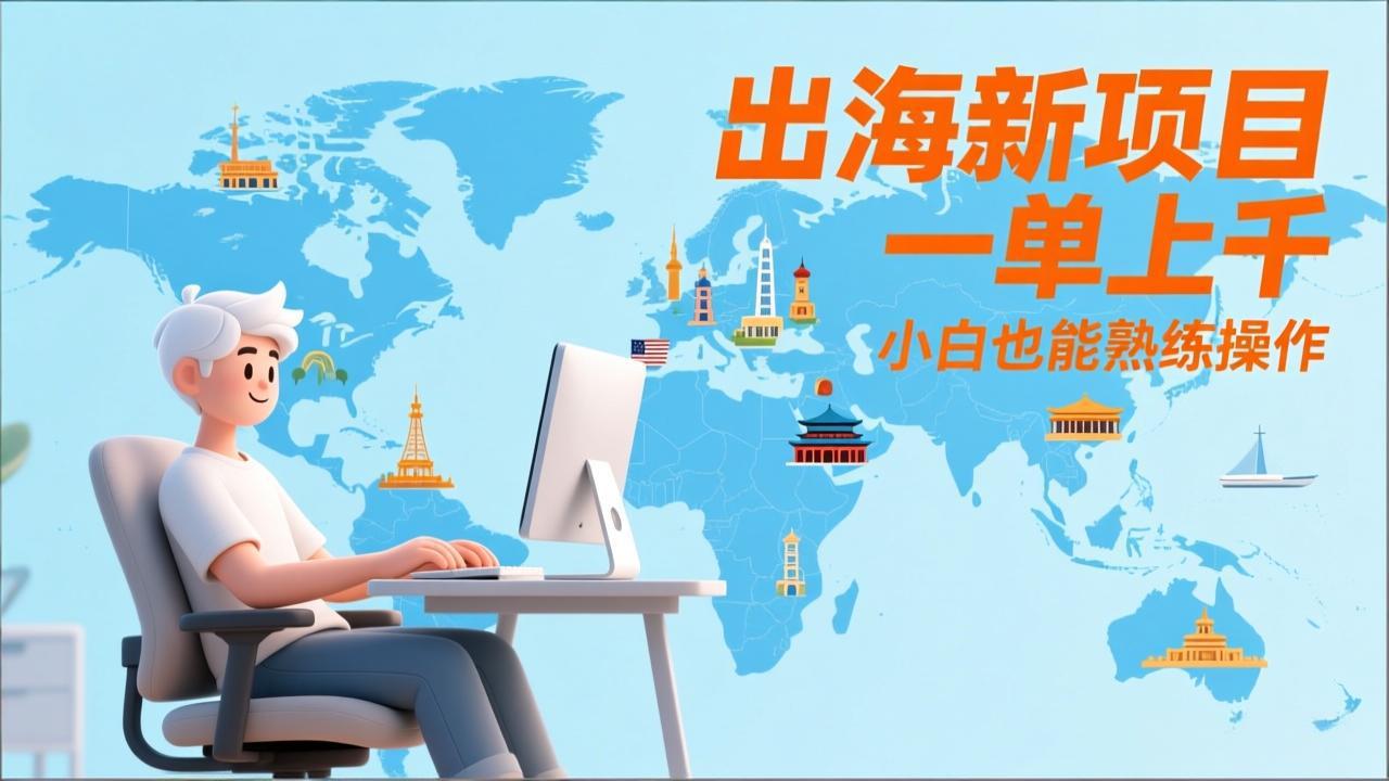 （17534期）出海新项目，一单上千，小白也能熟练操作网创吧-网创项目资源站-副业项目-创业项目-搞钱项目网创吧