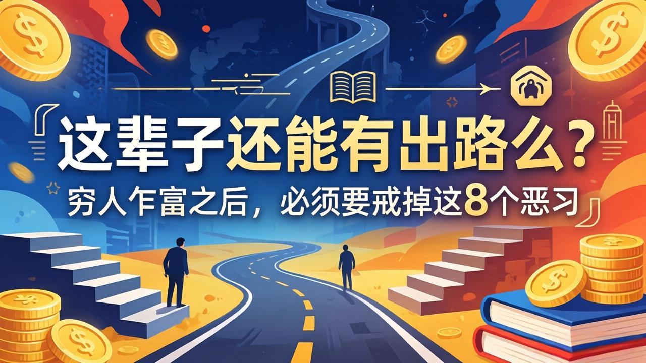 (18214期)关于人生两篇付费文章【这辈子还能有出路么?】【穷人乍富之后,必须要戒掉这8个恶习】