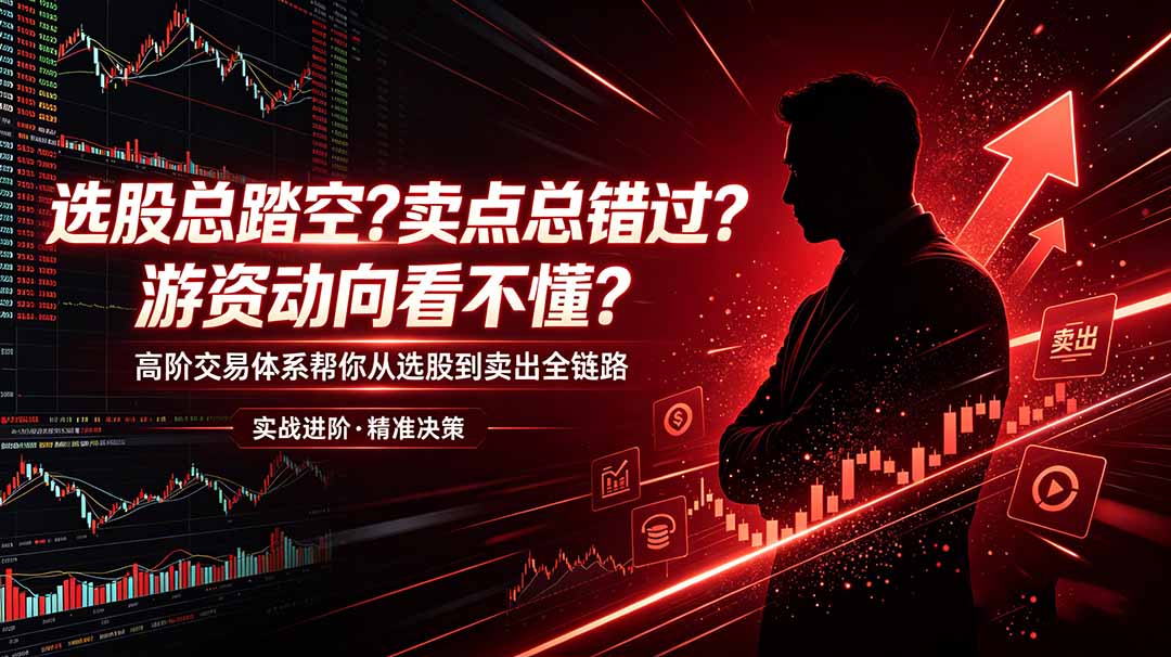 (18937期)选股总踏空?卖点总错过?游资动向看不懂?高阶交易体系帮你从选股到卖出全链路(更新6月)