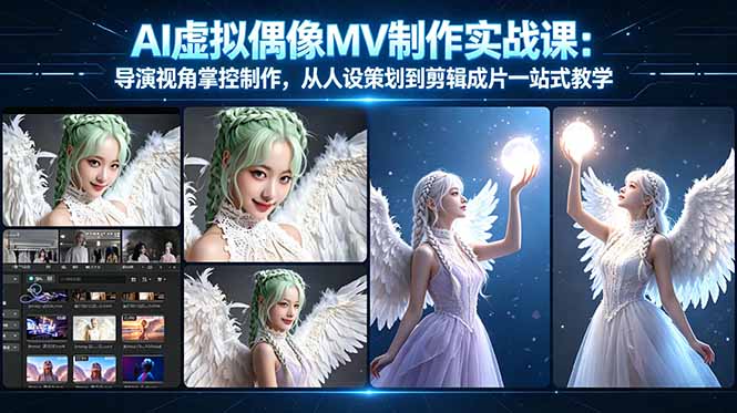 (17962期)AI虚拟偶像MV制作实战教学:导演视角掌控制作,从人设策划到剪辑成片一站式教学网创吧-网创项目资源站-副业项目-创业项目-搞钱项目网创吧